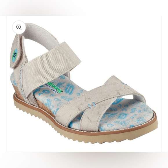 Skechers Kids' Bobs Desert Kiss Eco Sweetie - Natural size 12 NEW WITH TAGS - Picture 2 of 9